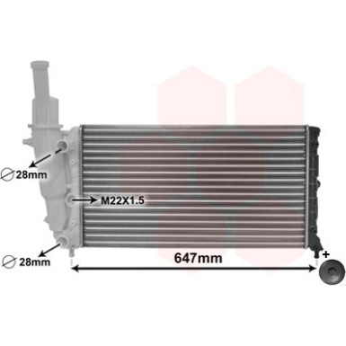 VAN WEZEL Kühler, Motorkühlung 17002140 VAN WEZEL Kühler, Motorkühlung 17002140