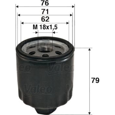 VALEO Ölfilter 586072