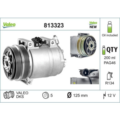Kompressor, Klimaanlage 813323 Kompressor, Klimaanlage 813323