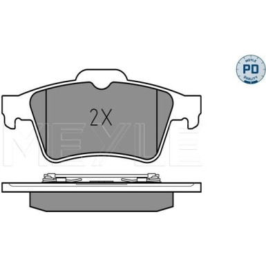 Bremsbelagsatz Renault T. Laguna 01- 1,6-2,0 16V MEYLE-PD: Advanced performance and design 025 234 8216/PD