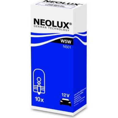 NEOLUX Glühbirne W5W 12V NEOLUX 5W W2,1x9,5d 12V N501 NEOLUX Glühbirne W5W 12V NEOLUX 5W W2,1x9,5d 12V N501