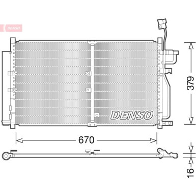 DENSO Klimaanlagenkühler DCN15003