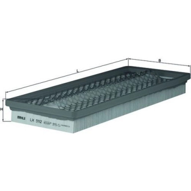 MAHLE Luftfilter LX 592 MAHLE Luftfilter LX 592