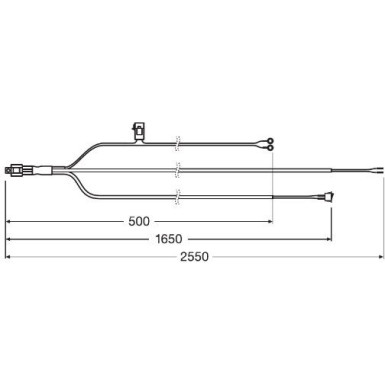 LEDriving WIRE HARNESS AX 1LS OSRAM LED Zubehör Wire Harness AX LEDDL ACC 101
