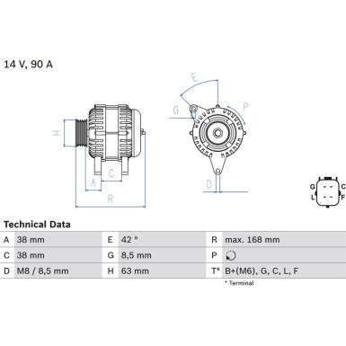 Lichtmaschine 0 986 082 790 Lichtmaschine 0 986 082 790
