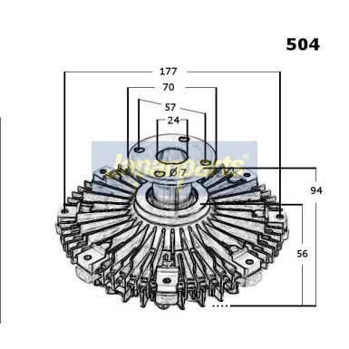 Kupplung, K÷hlerl Nach VC-504 Kupplung, K÷hlerl Nach VC-504