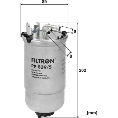 FILTRON Kraftstofffilter PP 839/5