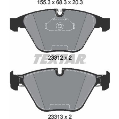 Bremsbelagsatz Bmw P. E60/E61/E65/E63 epad 2331211