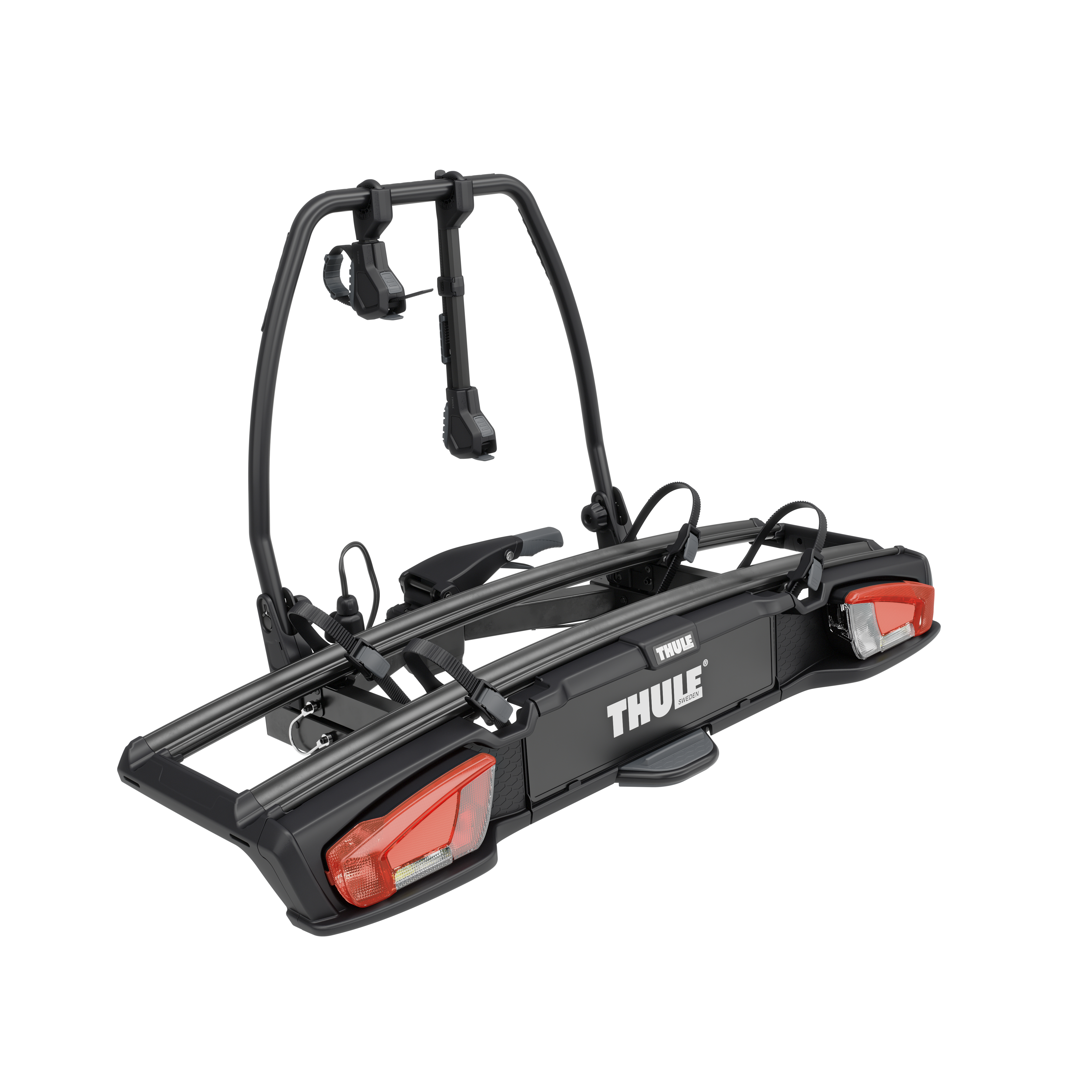 Thule VeloSpace 3 Plattform Fahrradträger für 2 Fahrräder an der Anhängerkupplung klappbar 9032100