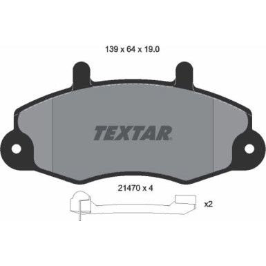 Bremsbelagsatz Ford P. Transit91- Mit Sensor 2147002 Bremsbelagsatz Ford P. Transit91- Mit Sensor 2147002