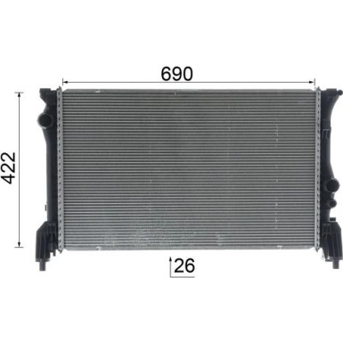 Kühler, Motorkühlung BEHR Premium Line CR 931 000P