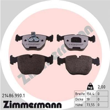 ZIMMERMANN Bremsbeläge 21486.990.1 rd:z