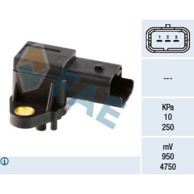 FAE Sensor, Saugrohrdruck 15017 FAE Sensor, Saugrohrdruck 15017