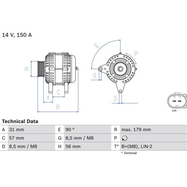 Lichtmaschine 0 986 083 960