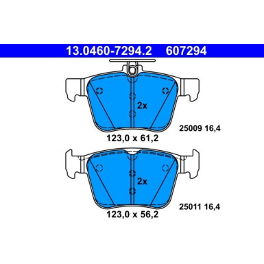 Bremsbelagsatz Vw T. Golf/Passat/Tiguan/Touran 1.0-2.0 12 13.0460-7294.2 Bremsbelagsatz Vw T. Golf/Passat/Tiguan/Touran 1.0-2.0 12 13.0460-7294.2