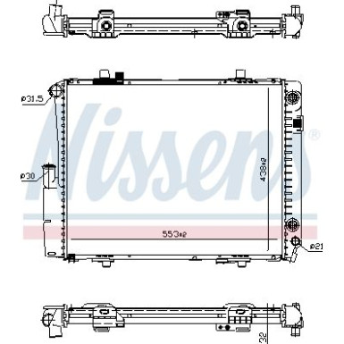 Wasserkühler PKW MERCEDES W201 62582A