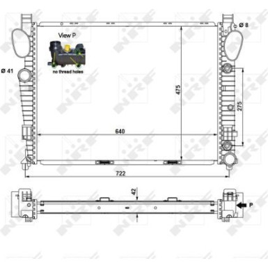 Kühler, Motorkühlung NRF55325 Kühler, Motorkühlung NRF55325