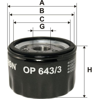 FILTRON Ölfilter OP 643/3 FILTRON Ölfilter OP 643/3