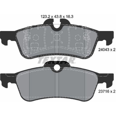 Bremsbelagsatz Mini T. Mini Cooper 01 Q+ 2404301