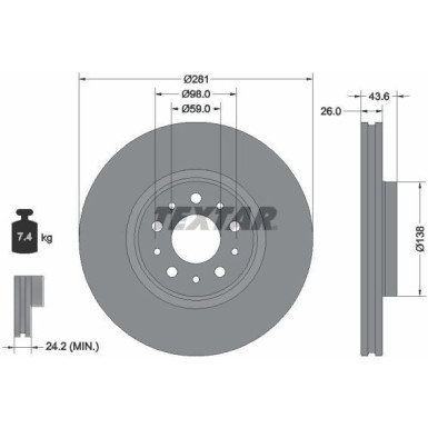 BREMSSCHEIBE PRO 92349303 BREMSSCHEIBE PRO 92349303