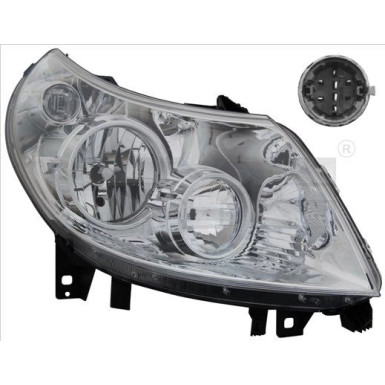 Scheinwerfer L H7/H1 +LWR +MOT NEUER STECKER FIAT DUCATO 1,11-4,14/CIT JUMPER 1,11-4,14/PEU BOXER 11-14 2518,506,2