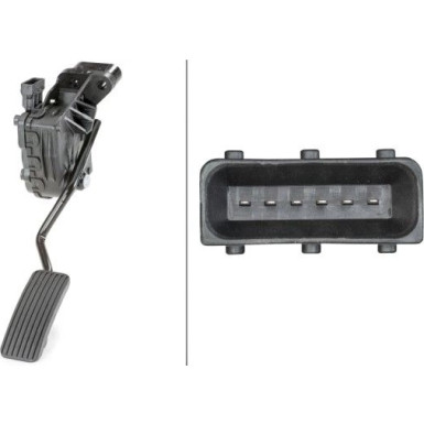HELLA Sensor, Gaspedalstellung 6PV 010 946-051 HELLA Sensor, Gaspedalstellung 6PV 010 946-051