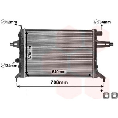 VAN WEZEL Kühler, Motorkühlung 37002272