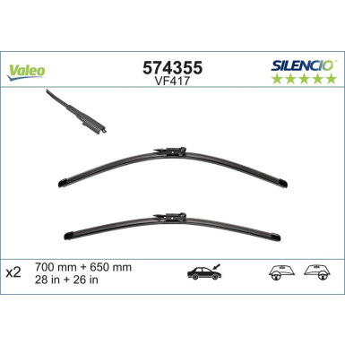 VM417 VALEO Silencio X.TRM Wischer 574355 VM417 VALEO Silencio X.TRM Wischer 574355
