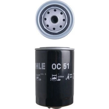 MAHLE Ölfilter OC 51 MAHLE Ölfilter OC 51