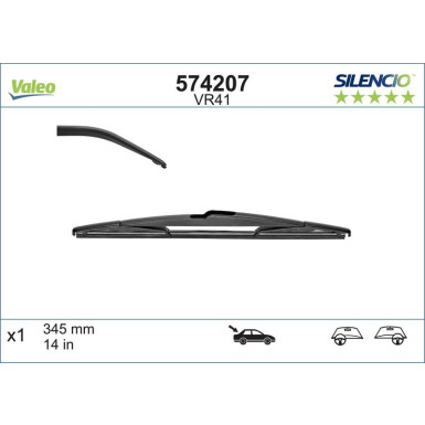 VM41 VALEO Silencio Heckwischer 574207 VM41 VALEO Silencio Heckwischer 574207