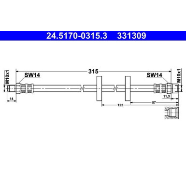 Bremsschlauch 24.5170-0315.3