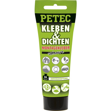 Petec Kleben & Dichten Ecoline Schwarz 80ml 94270 Petec Kleben & Dichten Ecoline Schwarz 80ml 94270