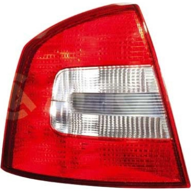 Heckleuchte R O K-PLATTE ROT/WEISS SKODA OCTAVIA LIM 5,09-10,12 5862,659,1