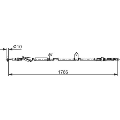 Handbremsseil HONDA Accord 7 03-12 1987482927 Handbremsseil HONDA Accord 7 03-12 1987482927