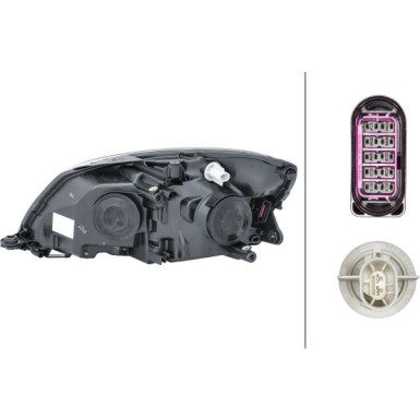 SCHEINWERFER R HELLA SKODA FABIA II 06-14 1ZL 010 417-421