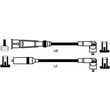 NGK Zündleitungssatz 0937