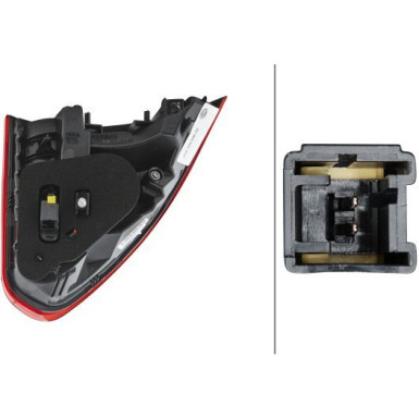 HECKLEUCHTE HELLA PEUGEOT 2008 13 2SA 354 846-021