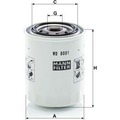 Mann & Hummel Industriefilter WD 8001 Mann & Hummel Industriefilter WD 8001
