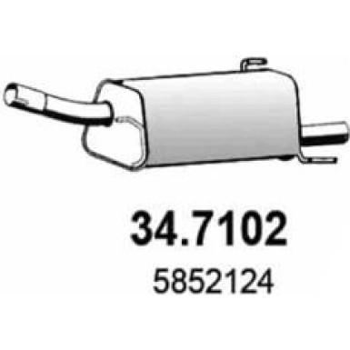 Endschalldämpfer OPEL Corsa 00 34.7102