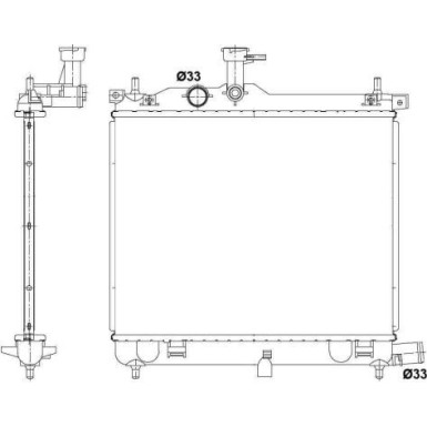 Kühler, Motorkühlung 53025