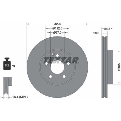 Bremsscheibe Db P. W211/S211 02-09 92115205 Bremsscheibe Db P. W211/S211 02-09 92115205