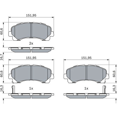 Bremsbelag 0 986 424 916 Bremsbelag 0 986 424 916