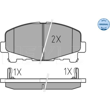 Bremsbelagsatz Honda P. Accord MEYLE-ORIGINAL: True to OE 252476616 Bremsbelagsatz Honda P. Accord MEYLE-ORIGINAL: True to OE 252476616