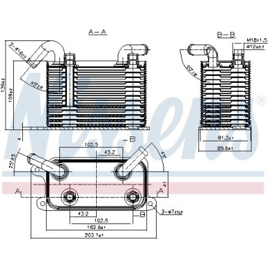Ölkühler PKW 90722 Ölkühler PKW 90722