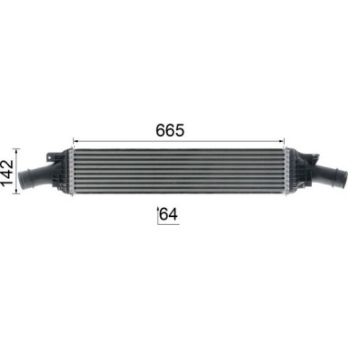 MAHLE Ladeluftkühler CI 170 000P MAHLE Ladeluftkühler CI 170 000P