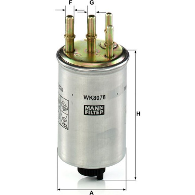 Mann & Hummel Kraftstofffilter PKW LAND ROVER Discovery 16 WK 8078