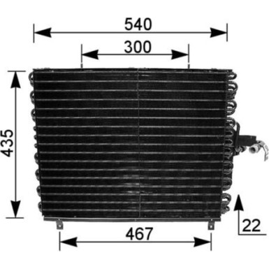 Kondensator, Klimaanlage AC 166 000S