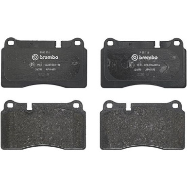 BREMBO Bremsklötze VA P 85 116 BREMBO Bremsklötze VA P 85 116