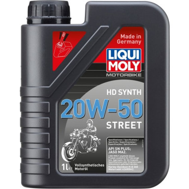 Liqui Moly Motorbike HD Synth 20W-50 Street 1 l 3816 Liqui Moly Motorbike HD Synth 20W-50 Street 1 l 3816