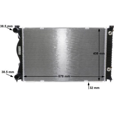 Kühler, Motorkühlung BEHR CR 790 000S